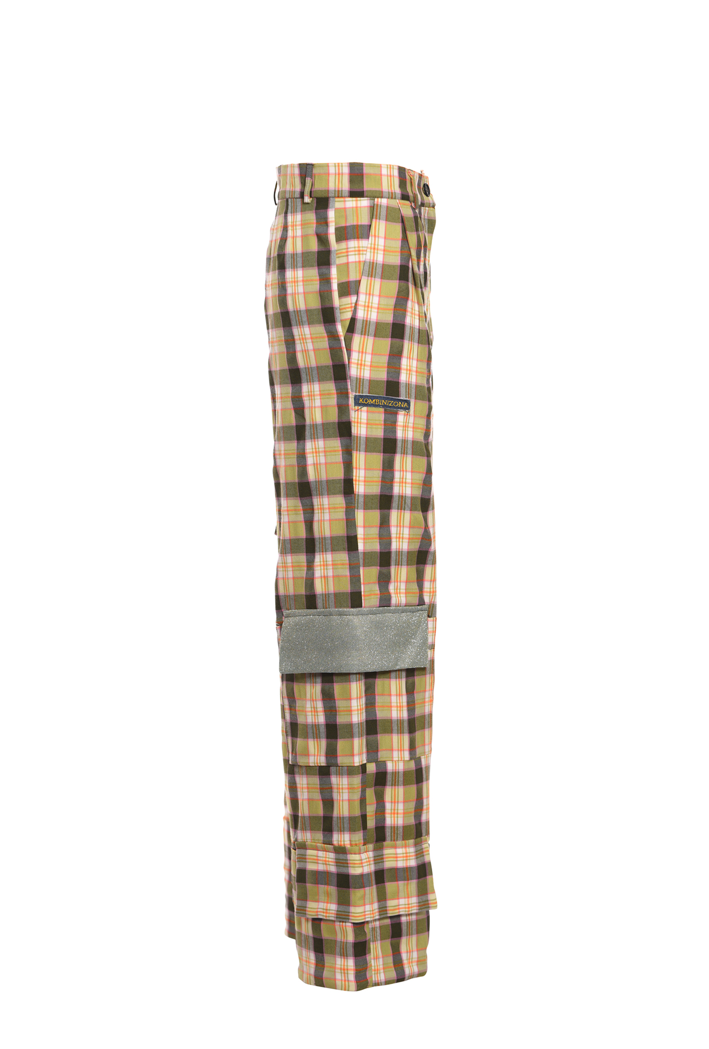 SALAD MIX PLAID CABARDINE TROUSERS