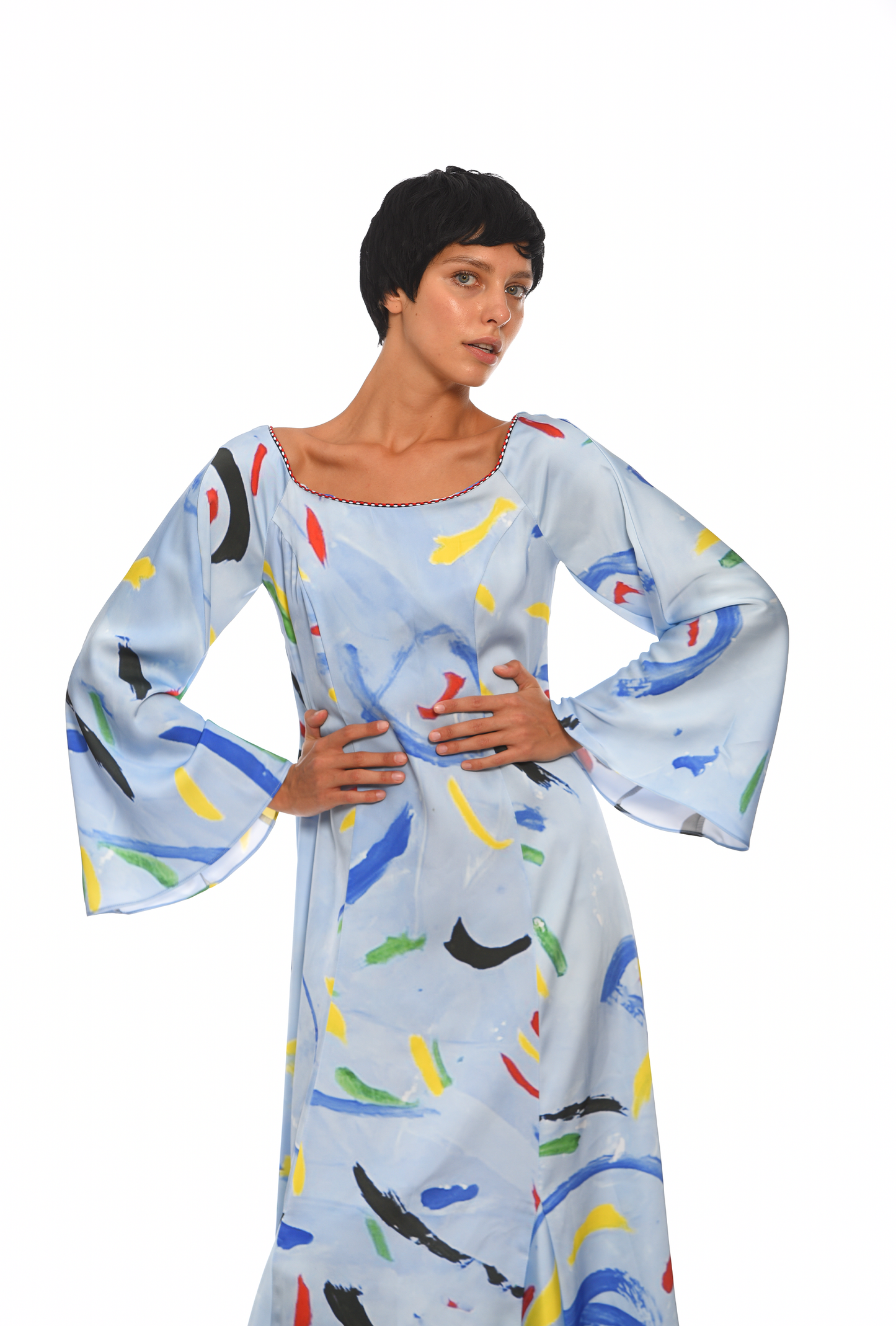 COLORFALL DREAM SILK DRESS