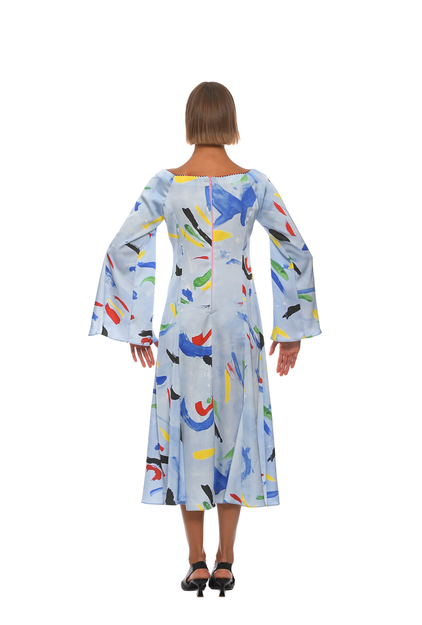 COLORFALL DREAM SILK DRESS