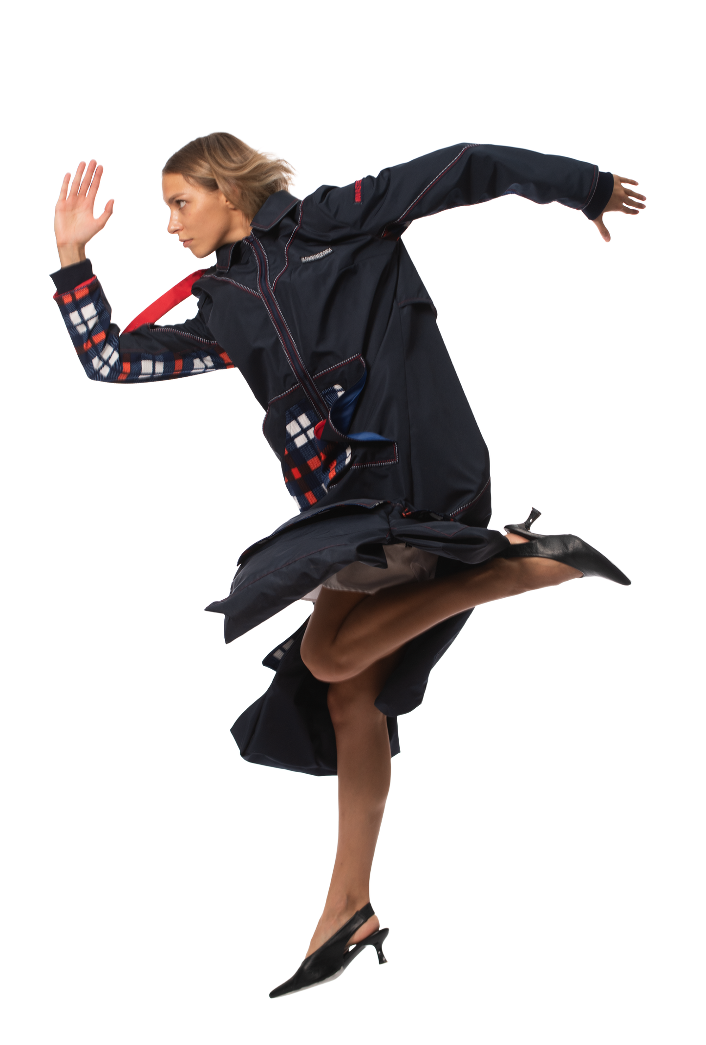 DOUBLEBAG TRANCH COAT DARK BLUE