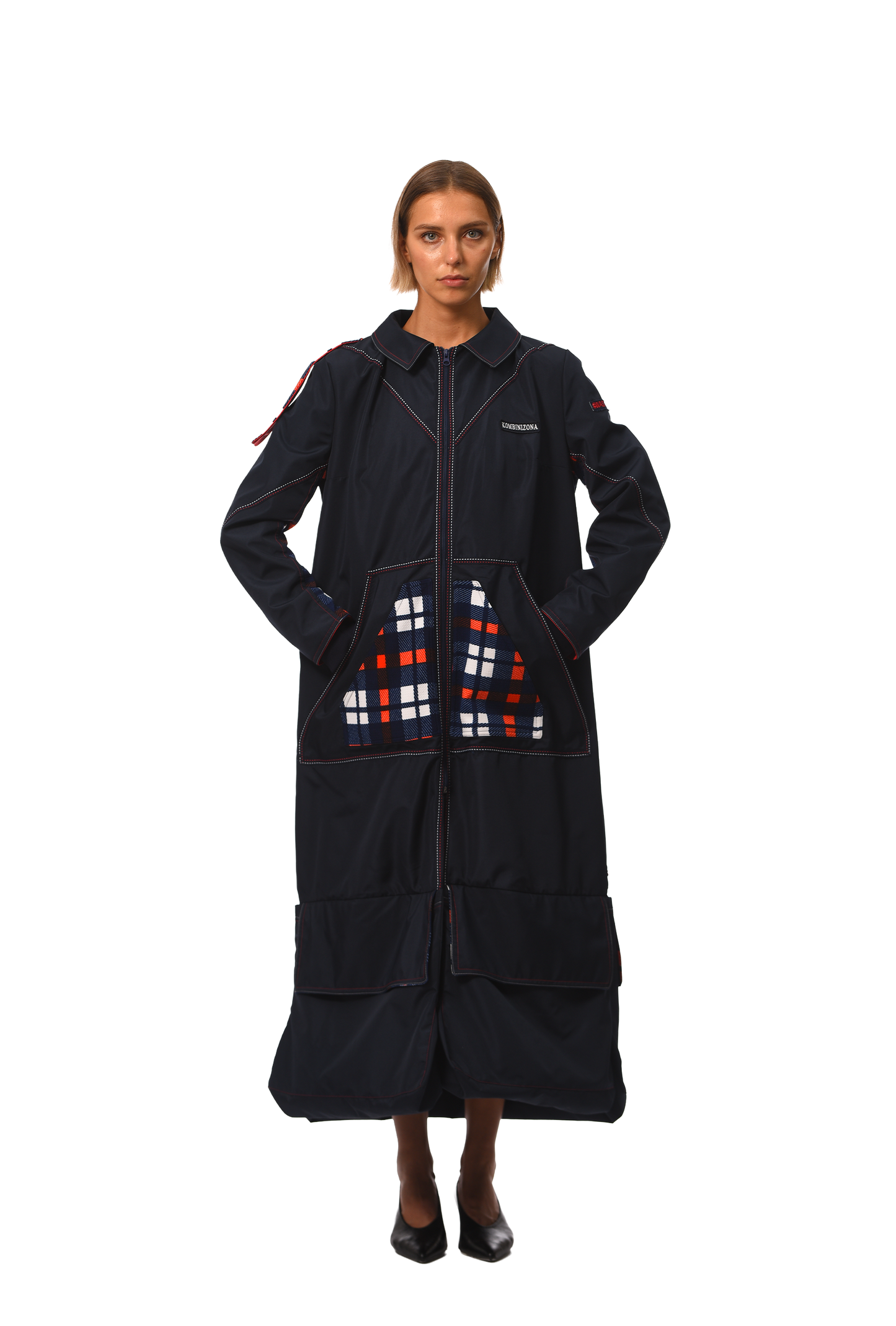 DOUBLEBAG TRANCH COAT DARK BLUE