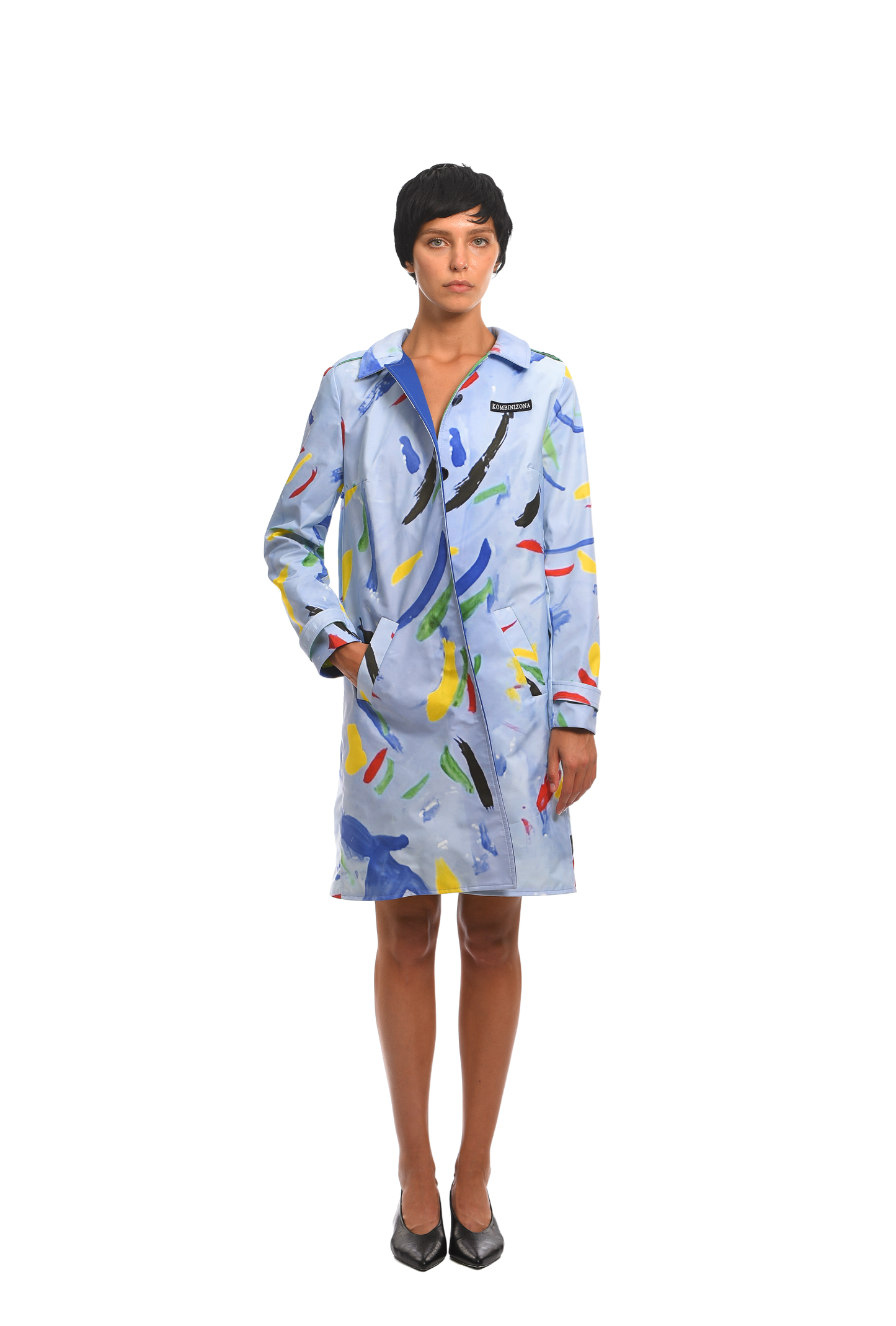LIGHT BLUE COLORFALL COAT