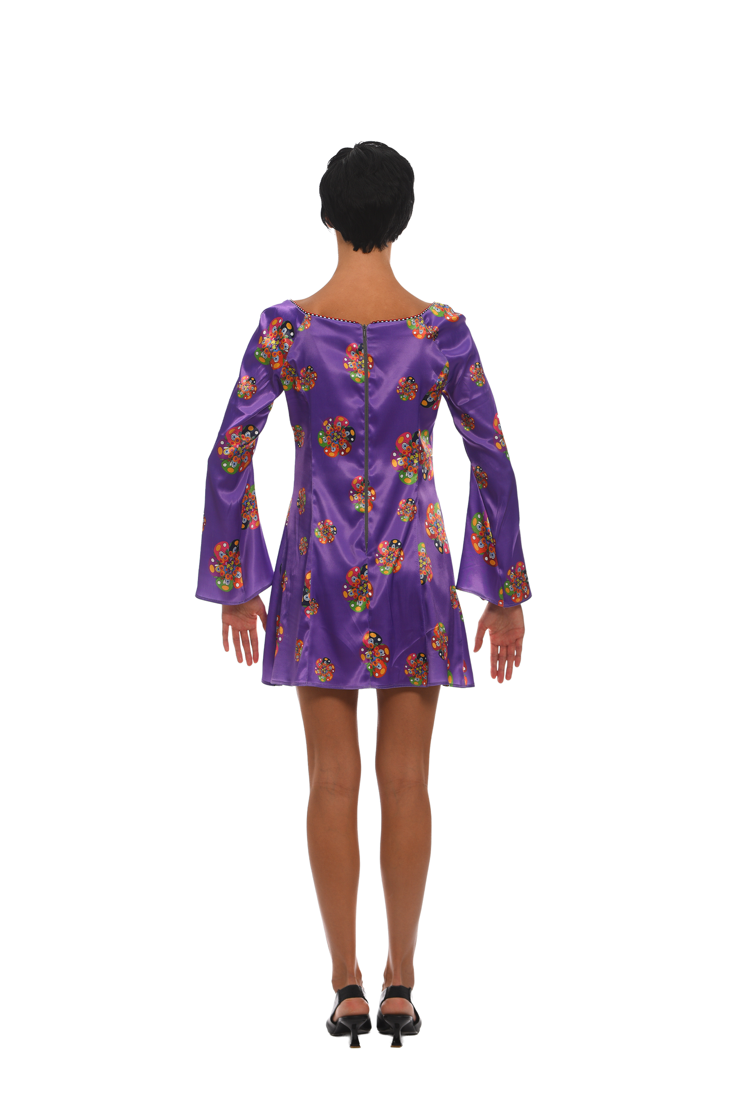 SILK PURPLE SPRING DRESS