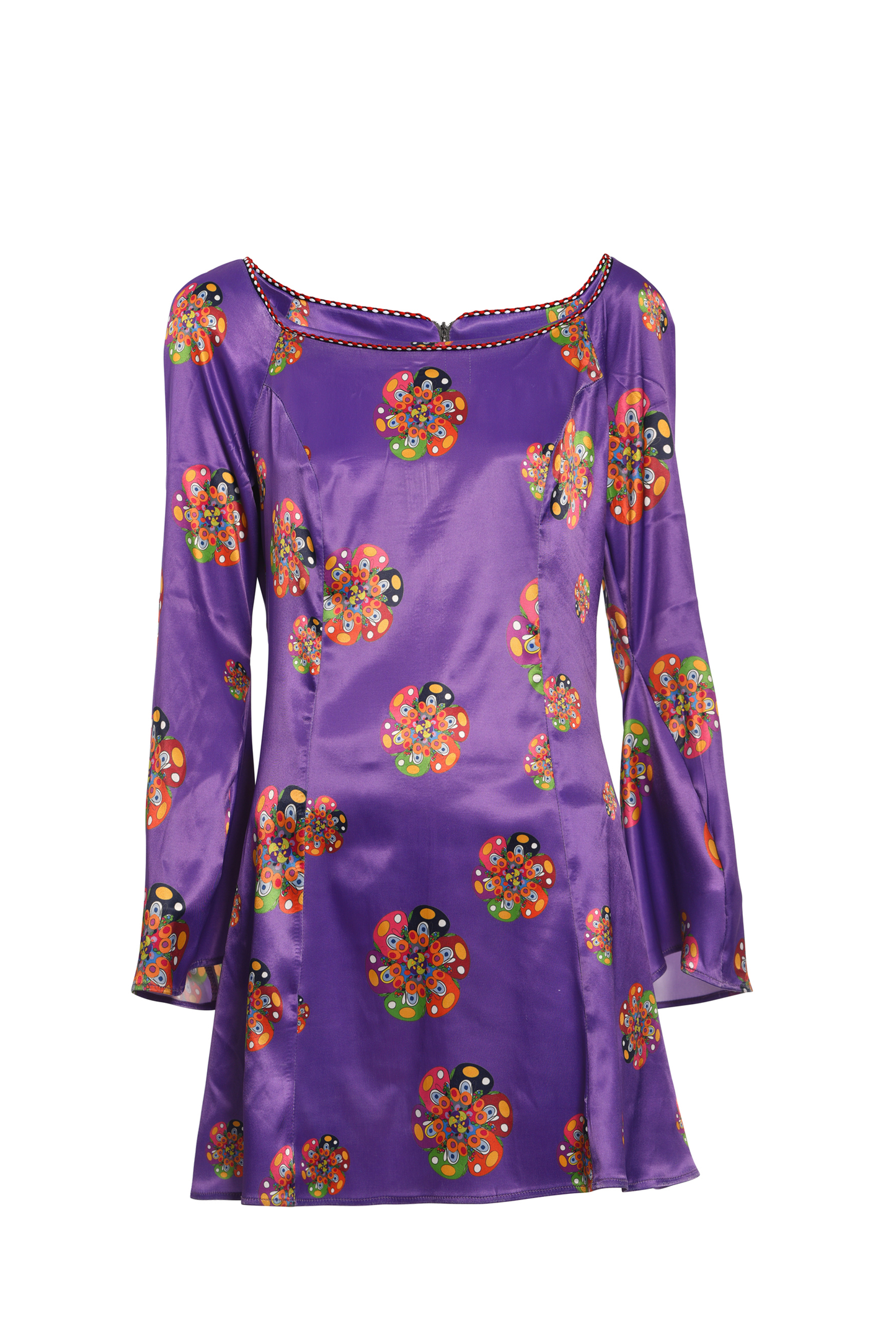 SILK PURPLE SPRING DRESS