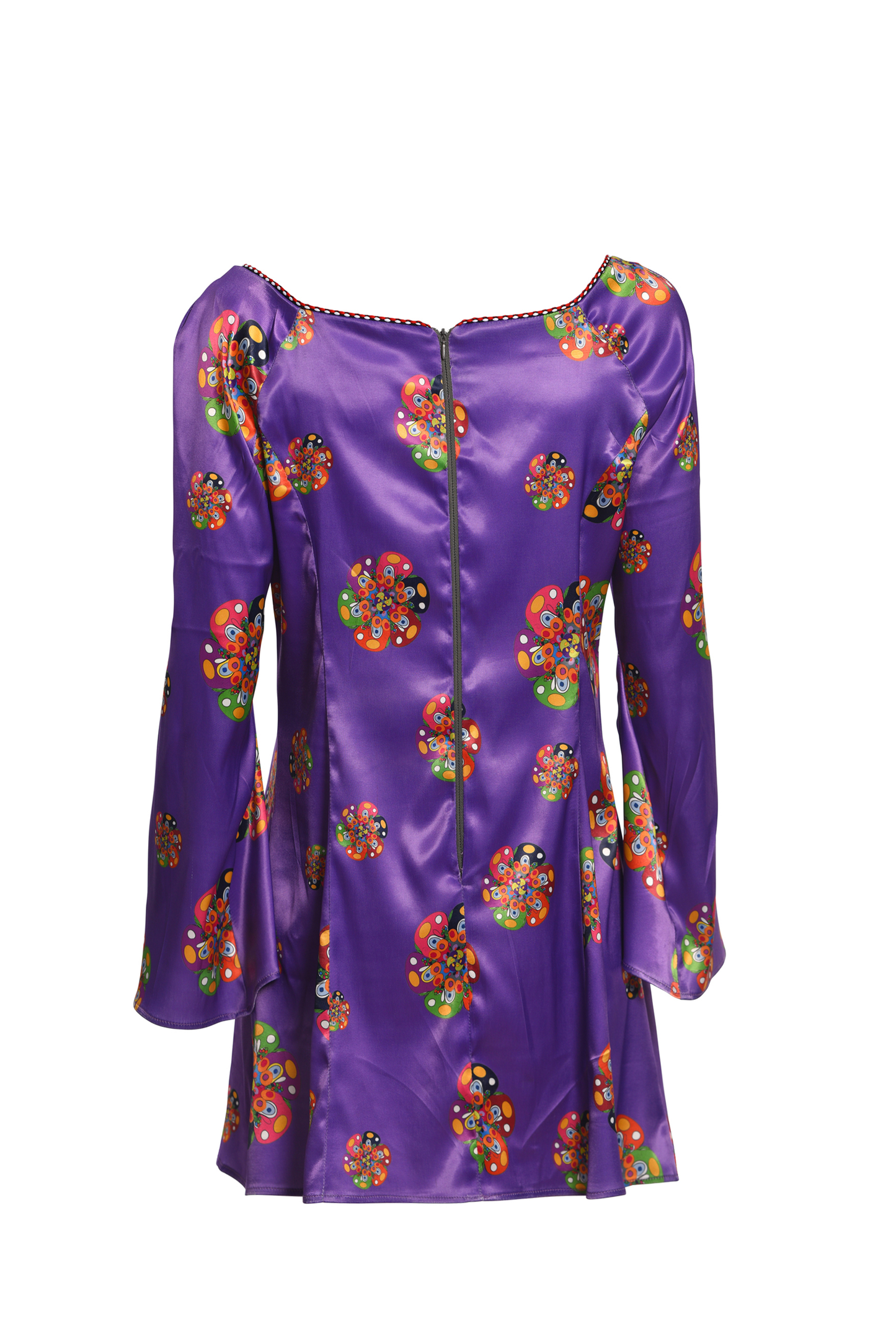 SILK PURPLE SPRING DRESS