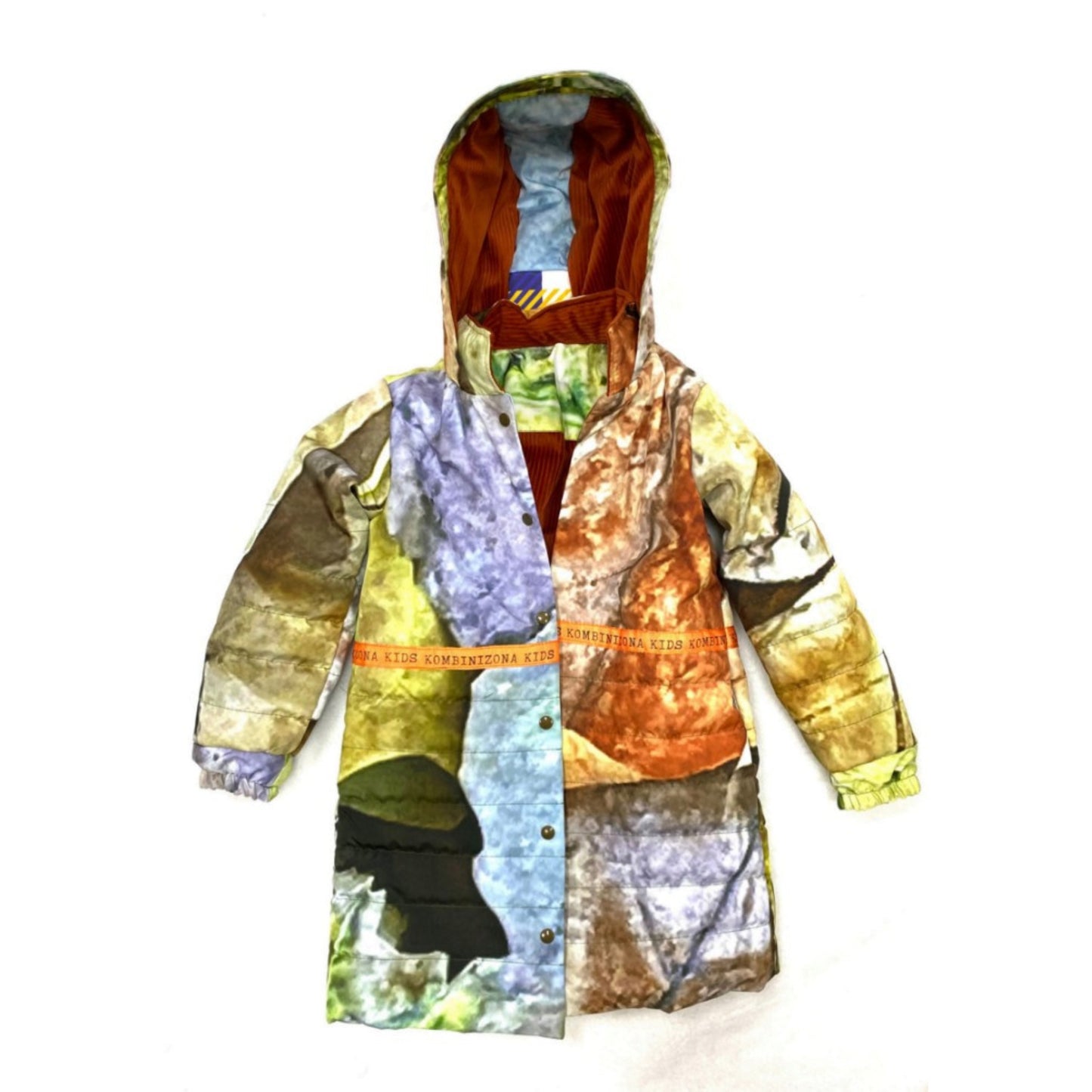 EARTH PUFFER WITH LEAVES ARTWORK