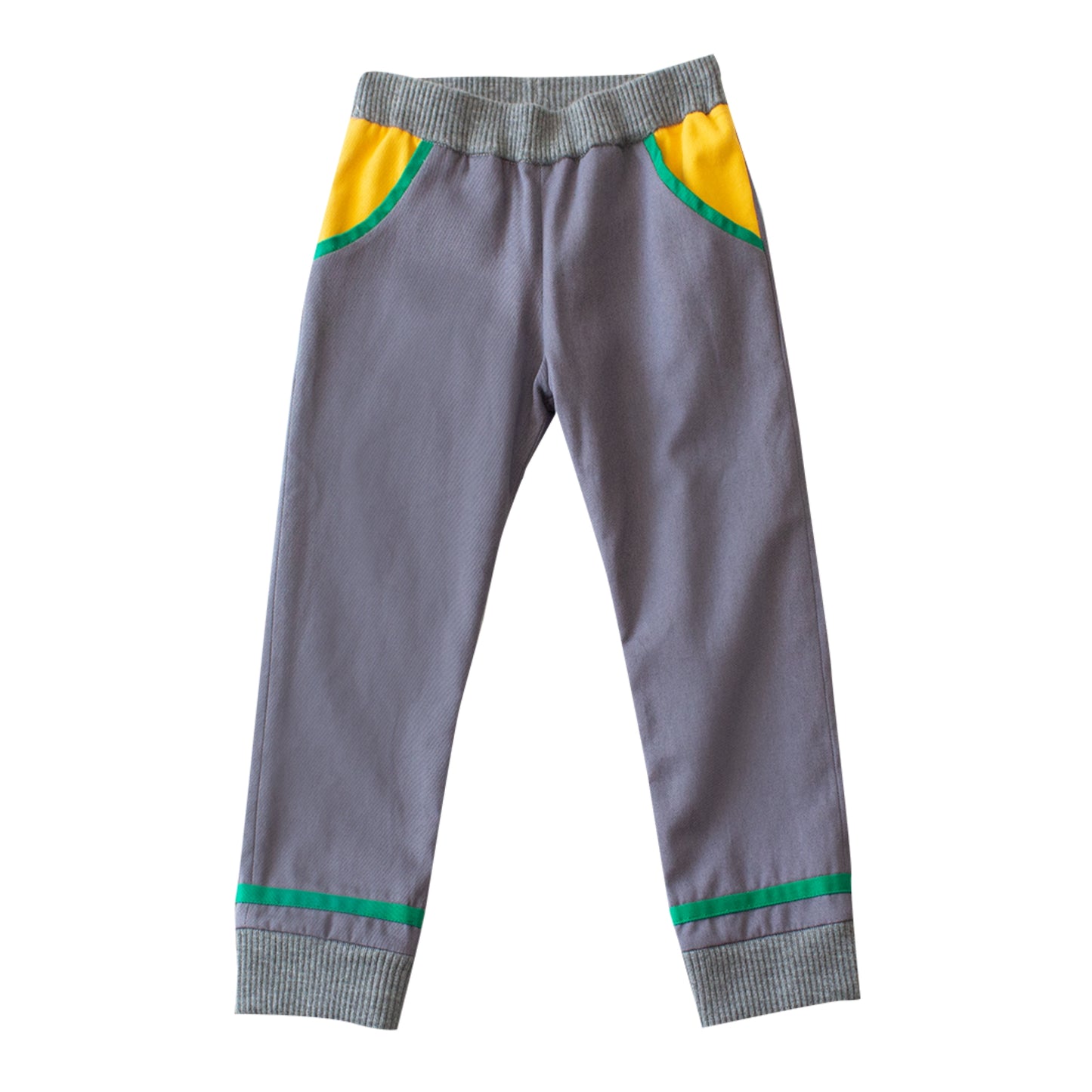 DENIM 2 LAYER TROUSERS WITH KNITTED MANJJETTE