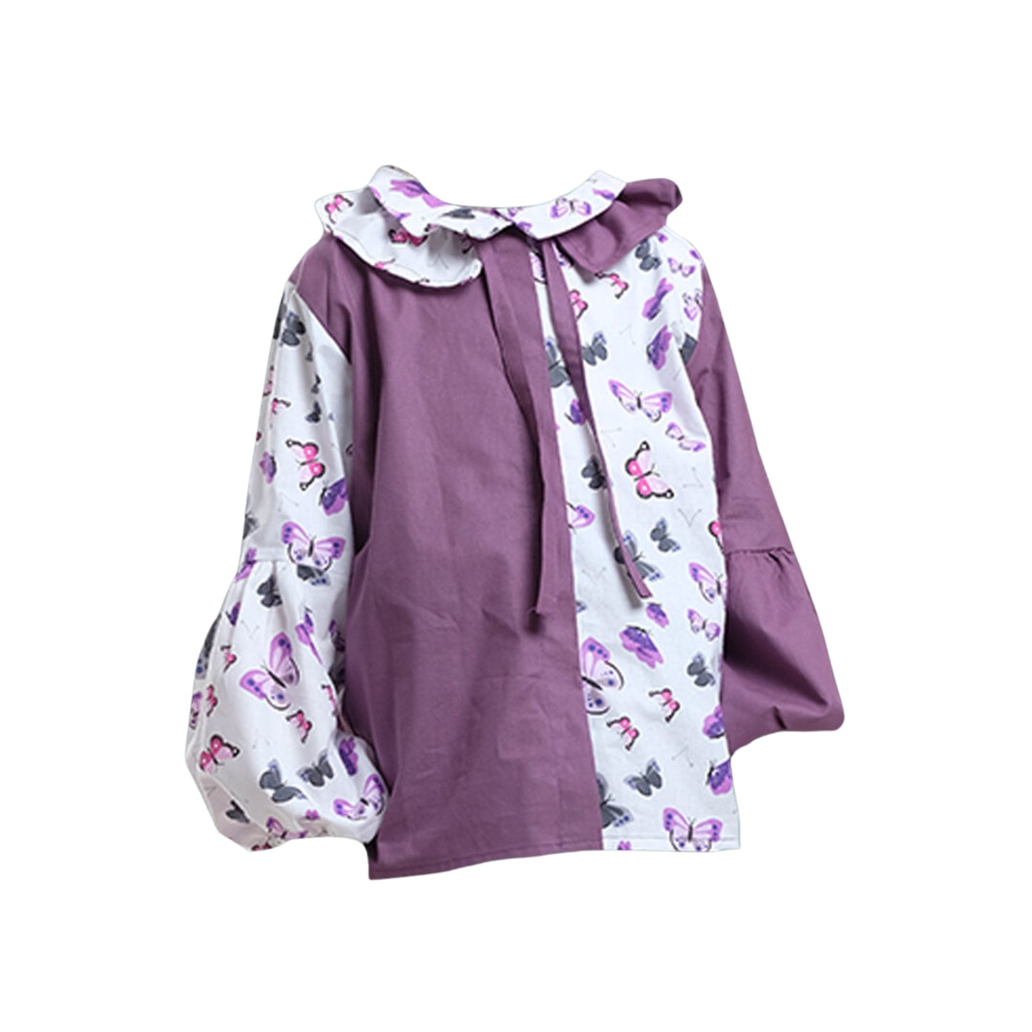 PURPLE SAROCHINI BLOUSESHIRT WITH BUTTERFLIES