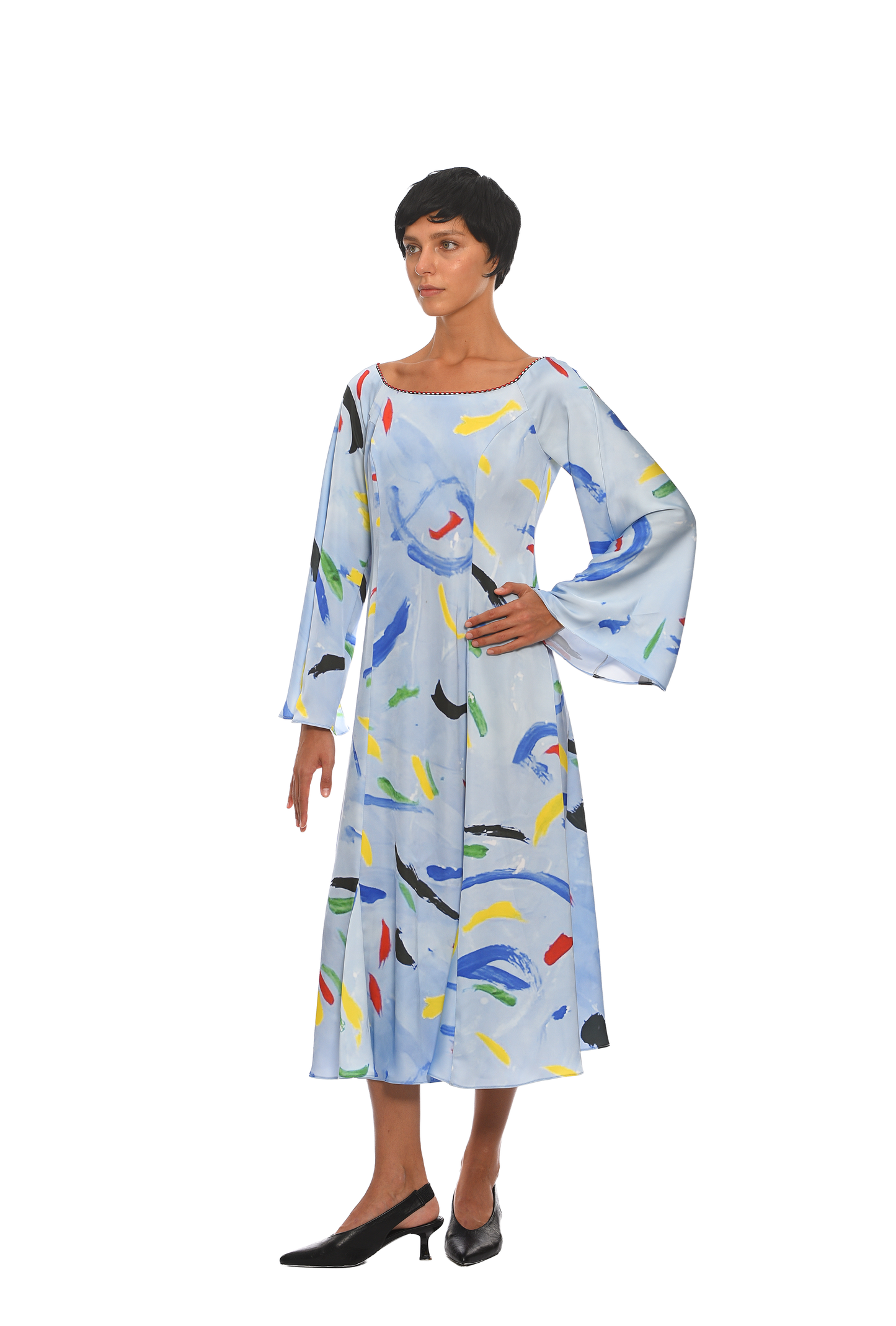 COLORFALL DREAM SILK DRESS