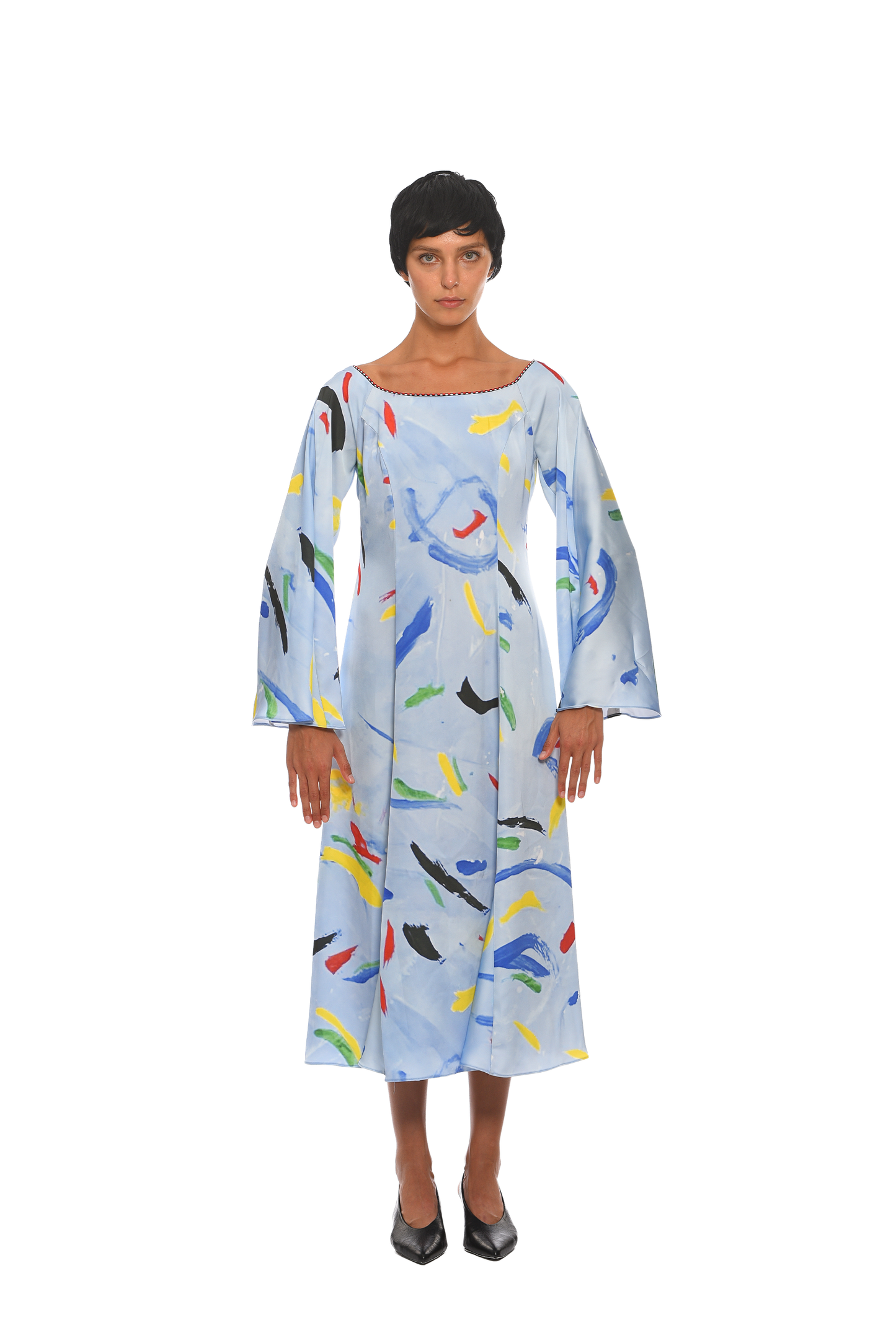 COLORFALL DREAM SILK DRESS