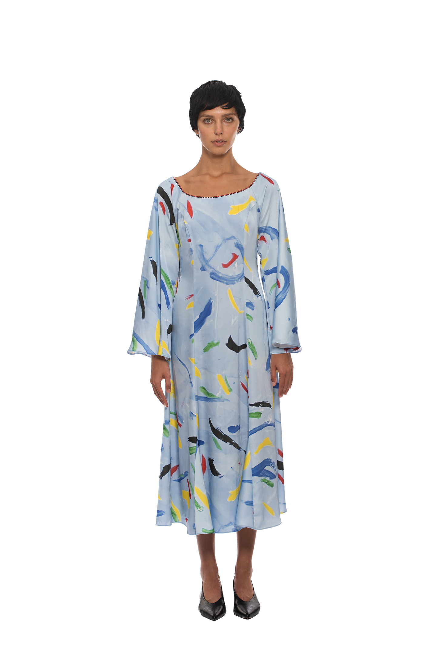 COLORFALL DREAM SILK DRESS