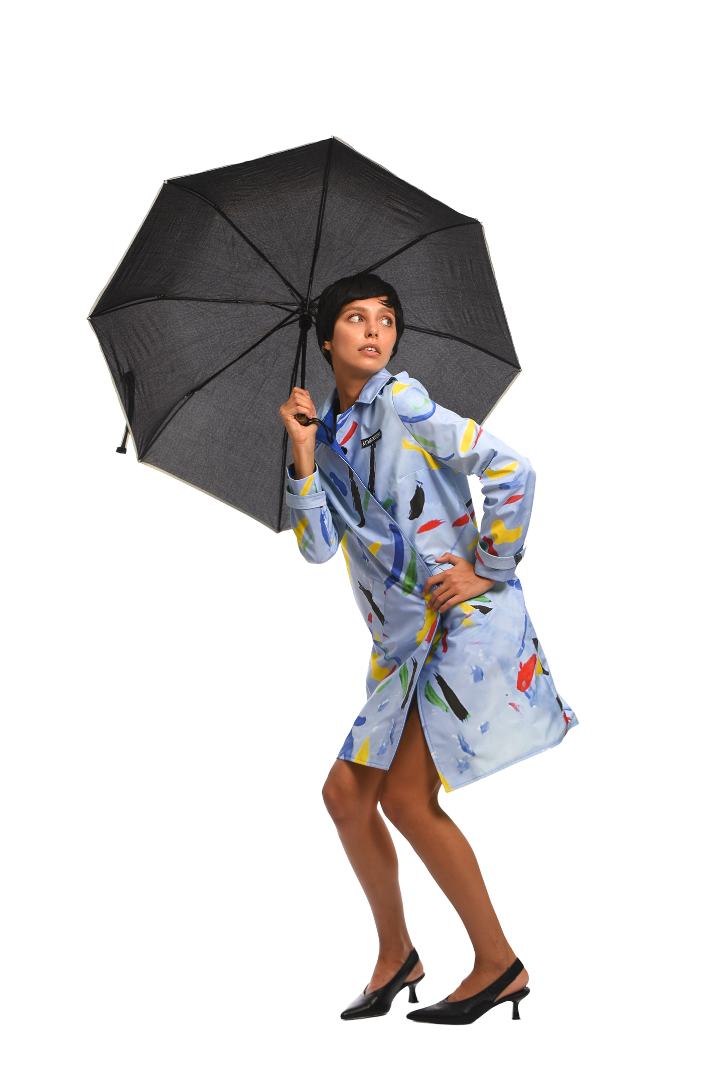 LIGHT BLUE COLORFALL COAT