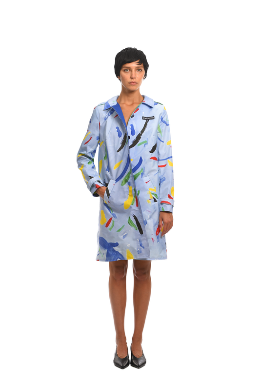 LIGHT BLUE COLORFALL COAT