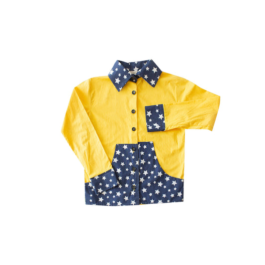 YELOOW MAGIC SAROCHINI BLOUSESHIRT WITH STARS